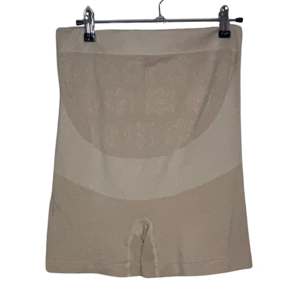 Tan Maternity Shorts Shapewear Undergarment Size L